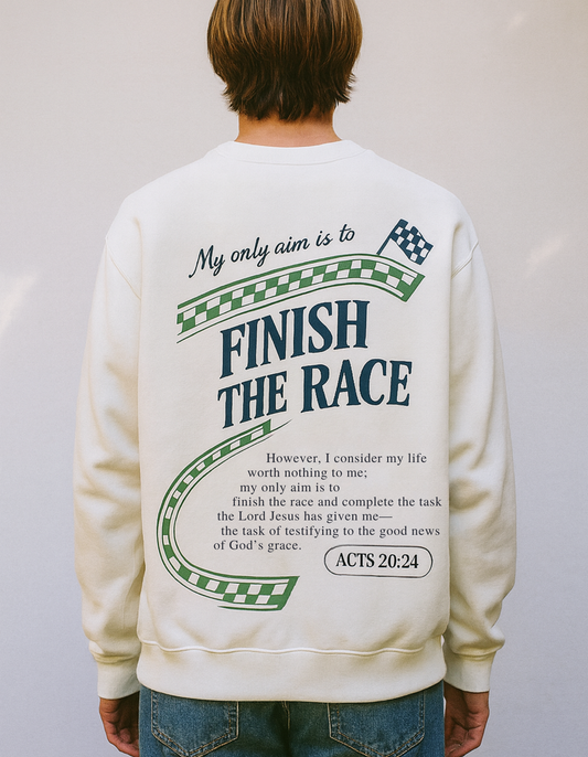 “Finish the Race” Acts 20:24 Sweatshirt